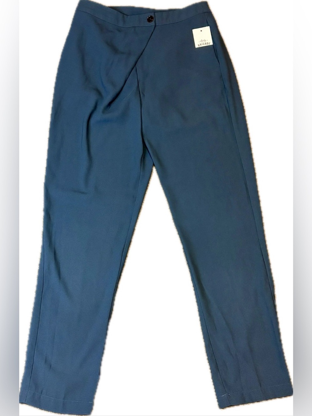 ✨Lost April Women’s Blue High-Waist Tapered Straight Leg Dress Pants Size Small